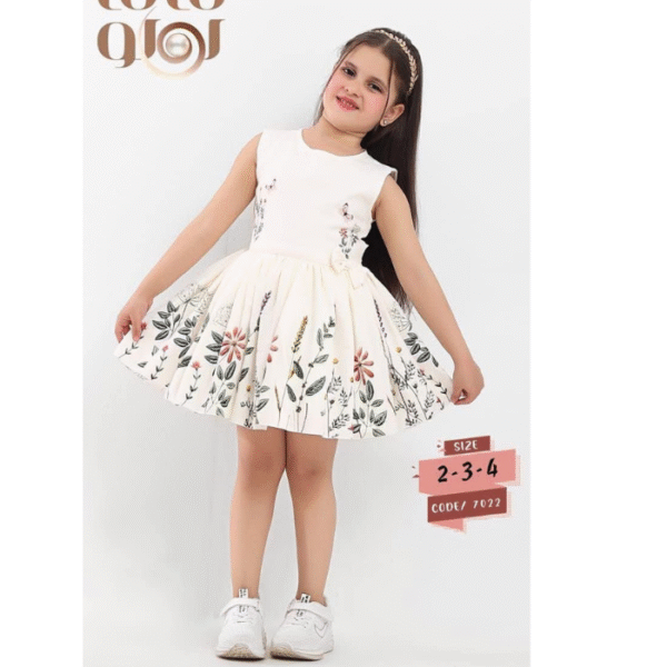 فستان اطفال ابيض